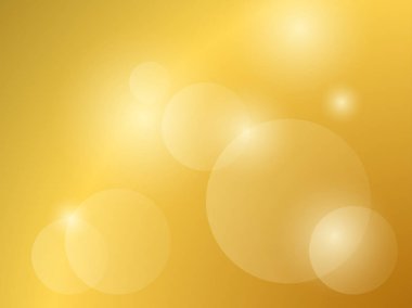 Işık arka plan. Bokeh etkisi. Altın gradyan ışığı. Vektör çizim