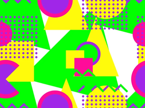 Geometrik seamless modeli. Parlak renkler Trend paleti. Vektör çizim