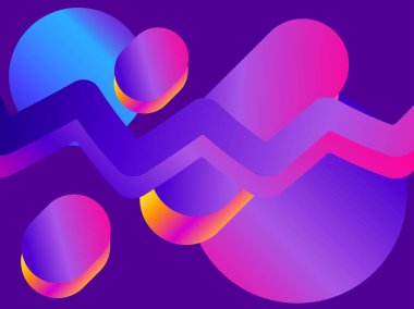 Sıvı dalga, menekşe degrade. Modern eğilim arka plan. Synthwave, Fütürizm arka plan. Retrowave. Vektör çizim