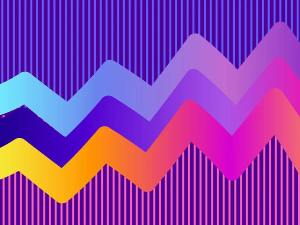 Рідкий Хвиля Фіолетовий Градієнт Сучасні Тенденції Фону Synthwave Футуризм Фону — стоковий вектор