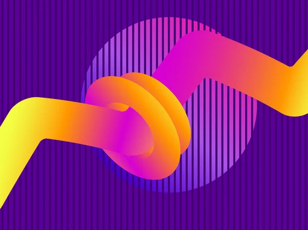 Onde Liquide Gradient Violet Contexte Tendance Moderne Synthwave Fond Futuriste — Image vectorielle