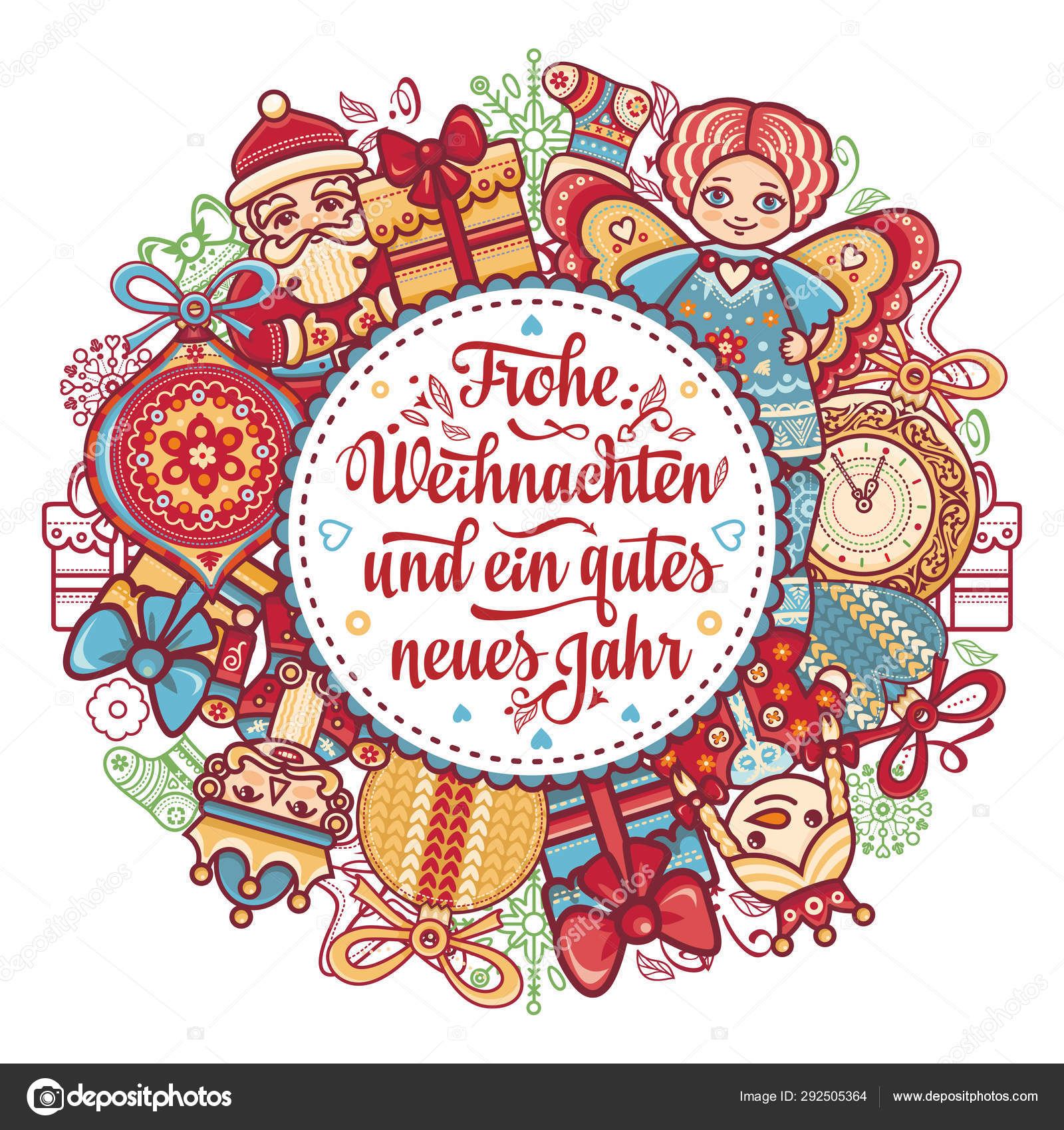 German Christmas And New Year Christmas In Different Languages English Translation Happy Christmas And Happy New Year Stock Vector Royalty Free Vector Image By C Zzn 292505364
