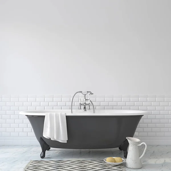 Bagno Romantico Modello Interno Rendering — Foto Stock