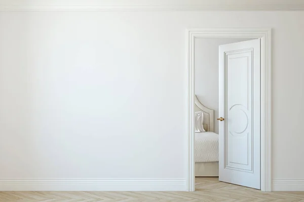 Modern Hallway Interior Mockup Render — Stock Photo, Image