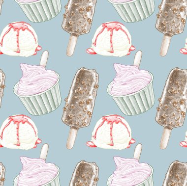 Sorunsuz kalem dondurma desen