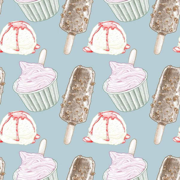 Sorunsuz kalem dondurma desen