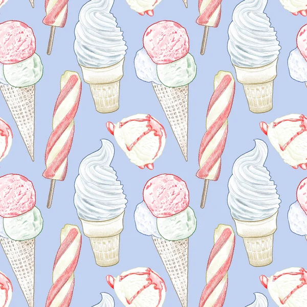 Sorunsuz kalem dondurma desen