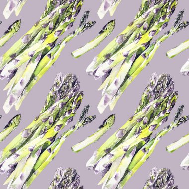 Sorunsuz suluboya kuşkonmaz desen