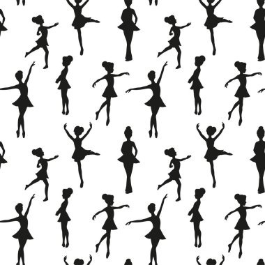 Sorunsuz vektör Bale dansçısı desen
