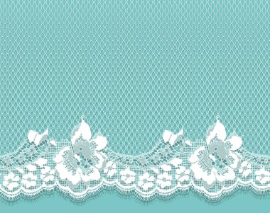 Beyaz dantel vektör Seamless modeli