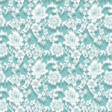 Beyaz dantel vektör Seamless modeli