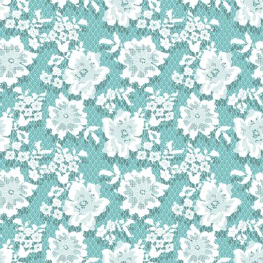 Beyaz dantel vektör Seamless modeli