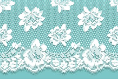 Beyaz dantel vektör Seamless modeli