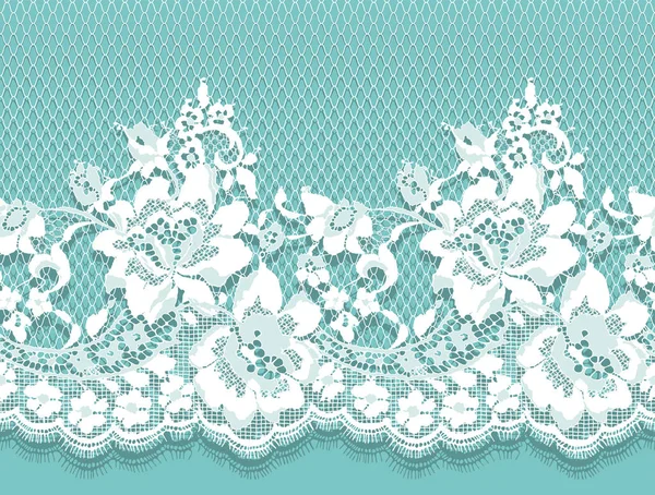 Beyaz dantel vektör Seamless modeli