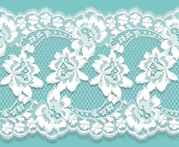 Beyaz dantel vektör Seamless modeli