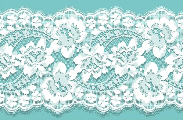 Beyaz dantel vektör Seamless modeli