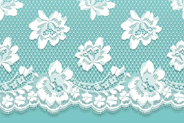 Beyaz dantel vektör Seamless modeli