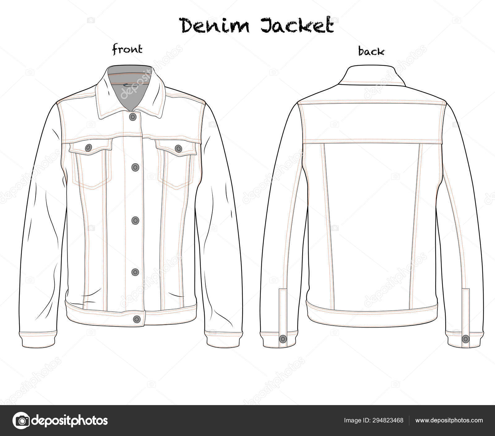 Denim Jacket Template