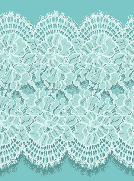 Beyaz Dantel Vektör Dikişsiz Detaylı Desen