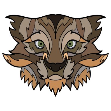 Bobcat kafa dövme / lynx