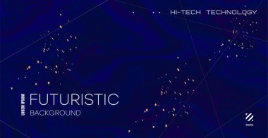 Mermer lekeli ve altın çizgileri olan lüks bir pankart. Koyu mavi grunge soyut arka plan ve altın tozlu çizgiler. Vektör pankartı tasarımı. Vektör.