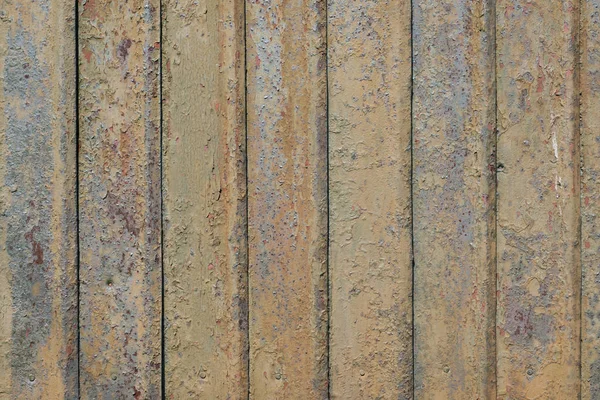 Old Metal Fence Brown Peeling Paint Design Banner Layout — Stock Photo, Image