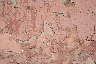 Duvar eski pembe soyulması boya ile kaplı. Tasarım, afiş ve düzeni için