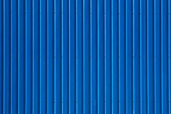 Blue corrugated steel deck wall. For design, banner and layout