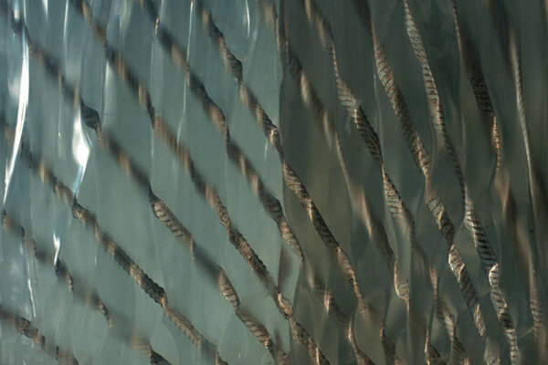 Decorative glass wall. For design, banner and layout.