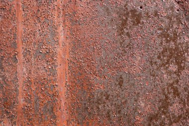 Eski metal duvar kırık pişmiş toprak boya ile kaplı. Tasarım, afiş ve düzeni için