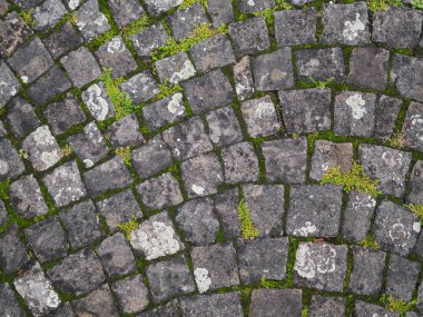 Rock gri yol kaldırım doku arka plan eski şehir.