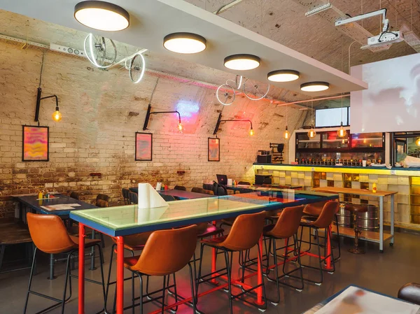 Interior Modern Taproom Bar Old Historic Building — Stock Photo, Image