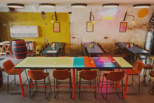 Interior Modern Taproom Bar Old Historic Building — Stock Photo, Image