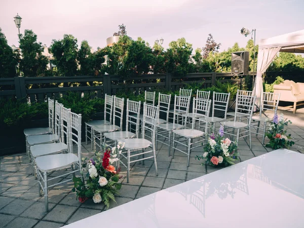 Wedding Luxury Place Arch Flowers — Stock Photo, Image