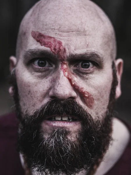 Viking warrior close-up — Stockfoto