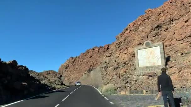 Wyspy Kanaryjskie Road Trip Teneryfa Lanzarote Przez Góry Lasu — Wideo stockowe