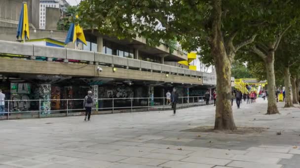 Gündüz defin skatepark Southbank Merkezi. — Stok video