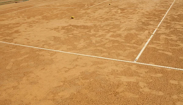 Court Tennis Par Temps Ensoleillé — Photo