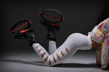 Kangoo atlama ayakkabı fit bacaklar.