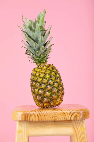 pineapple on a pink background