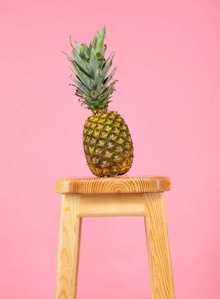 pineapple on a pink background