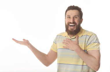 gülüyor, yakışıklı genç bir adam portresi