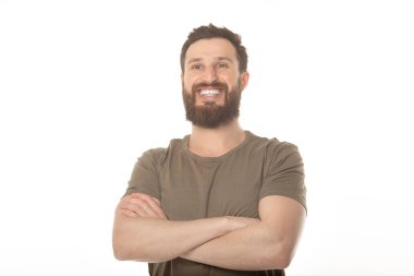 gülüyor, yakışıklı genç bir adam portresi