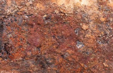 Kopya alanı ile paslı metalik arkaplan