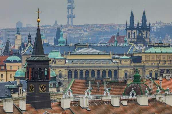 Arielle Ansicht der Prager Stadt — Stockfoto