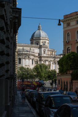 Gündüz Roma'da Basilica Santa Maria Maggiore bir görünüm