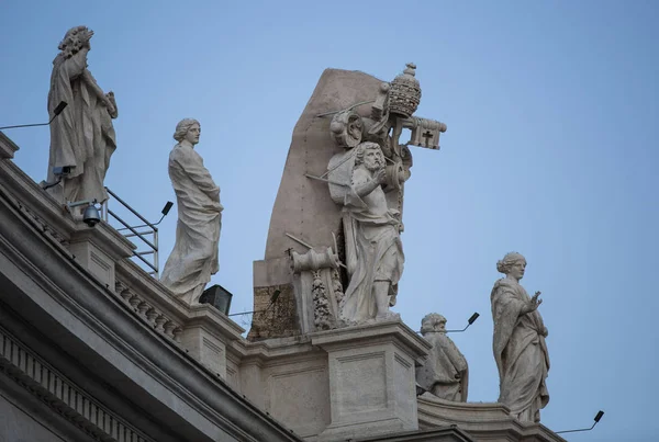 Una vista de la Plaza de San Pedro (Piazza San Pietro ) — Foto de Stock