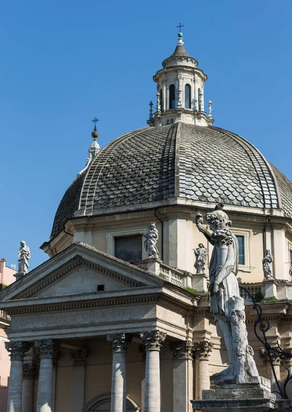 Piazza del popolo Róma Olaszország — Stock Fotó