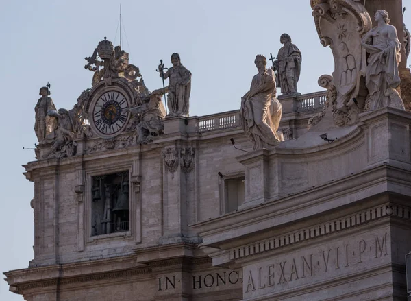 Blick auf den Petersplatz (Piazza San Pietro)) lizenzfreie Stockfotos