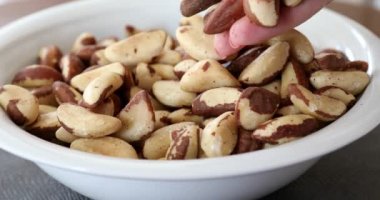 Brezilya fıstığı kase. Yararlı ve sağlıklı gıda